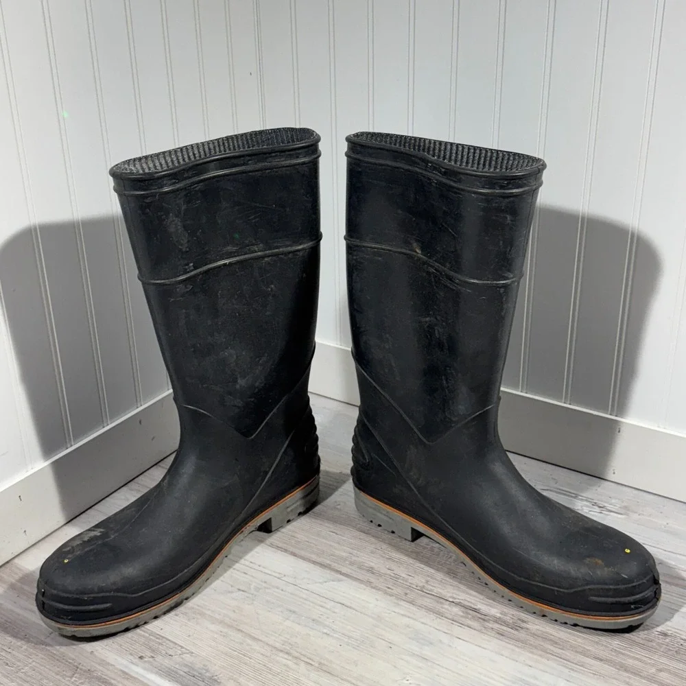 LaCrosse Boots Rubber Men Size 13 Safety Toe Work Boots ANSI Z41 PT91 Black‎ USA